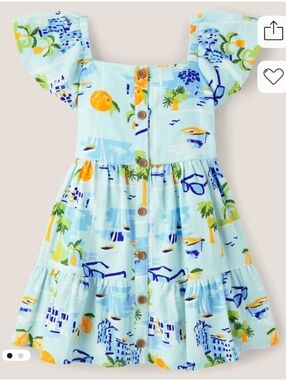 Gymboree Linen Tropical Travel Dress